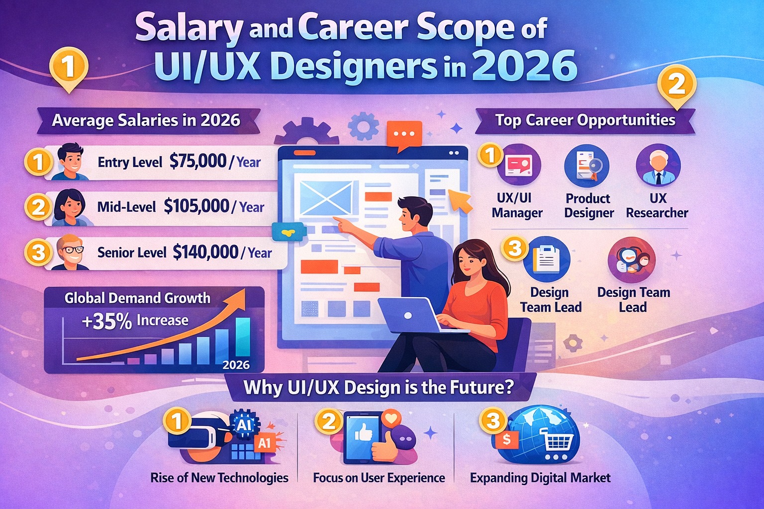 The 2026 UI/UX Designer Salary Guide: What to Earn & How to Grow Your Career